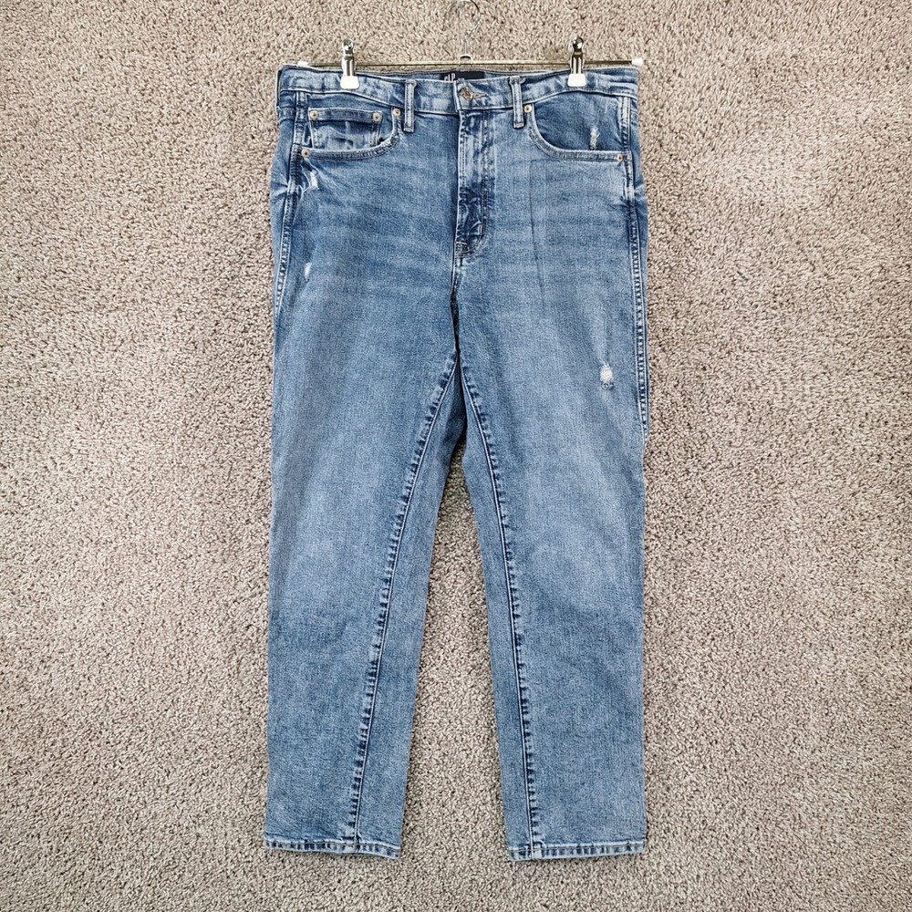 GAP Jeans Womens 12/31 (Fits W33xL26) Medium Wash Vintage Slim High Rise Denim